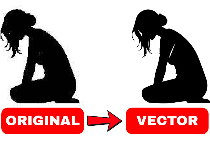 do manual vector tracing image or logo